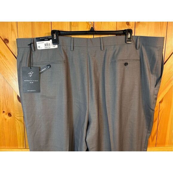 Shaquille O’Neal gray textured pants 52 x 32 big and tall stretch nwt (4847) - Picture 6 of 7
